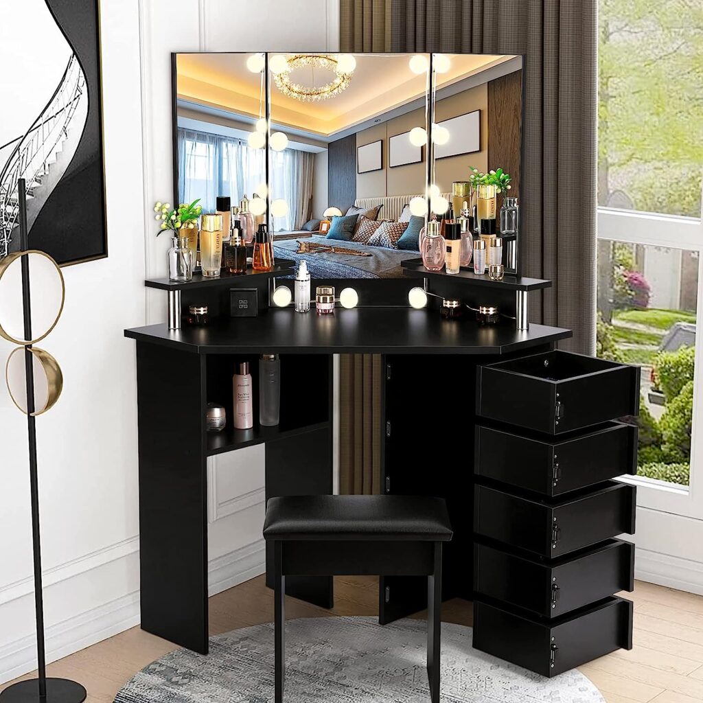 how to build a vanity desk